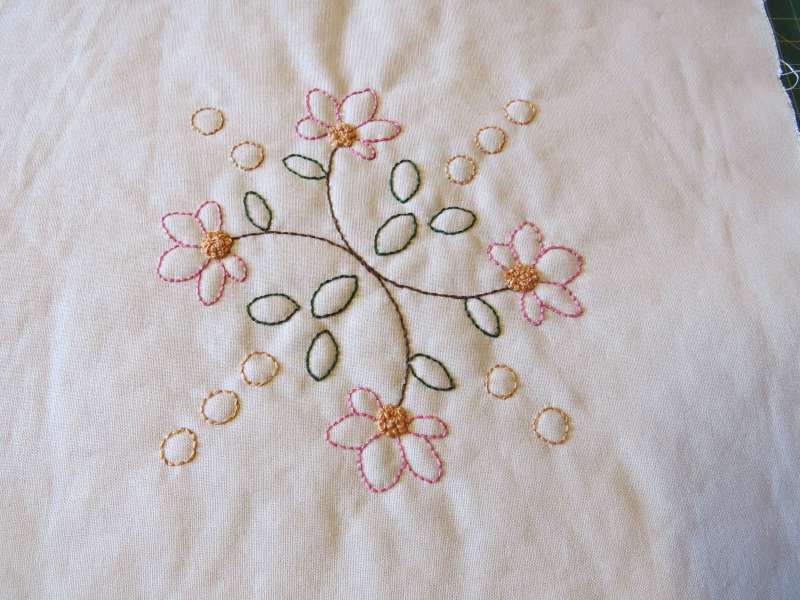 Stitchery blomst 